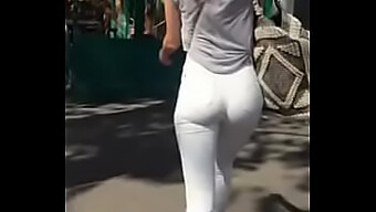 Amateur Butt Outdoors In Public